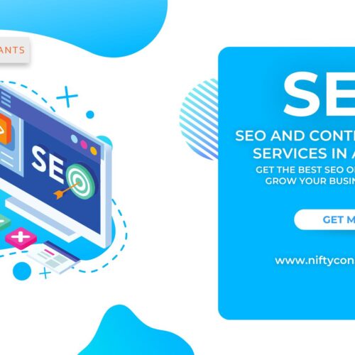 Turquoise Blue Promotional Service Illustration Banner Template