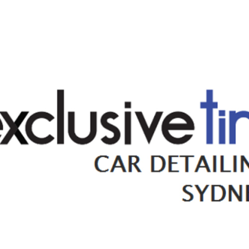 exclusive tint car detailing logo