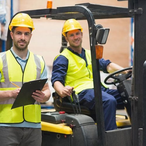 In Centre Forklift Training Banner