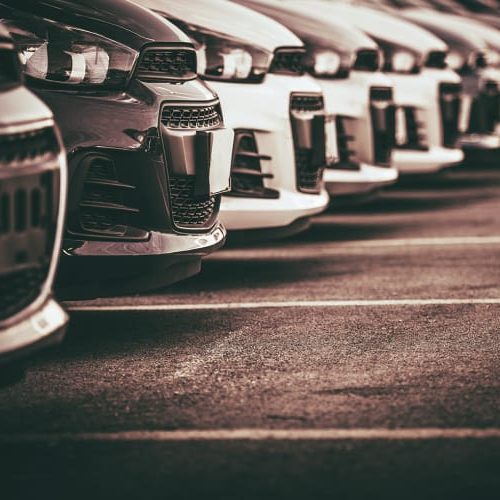 line of cars