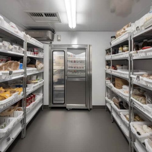 freezer room shelving